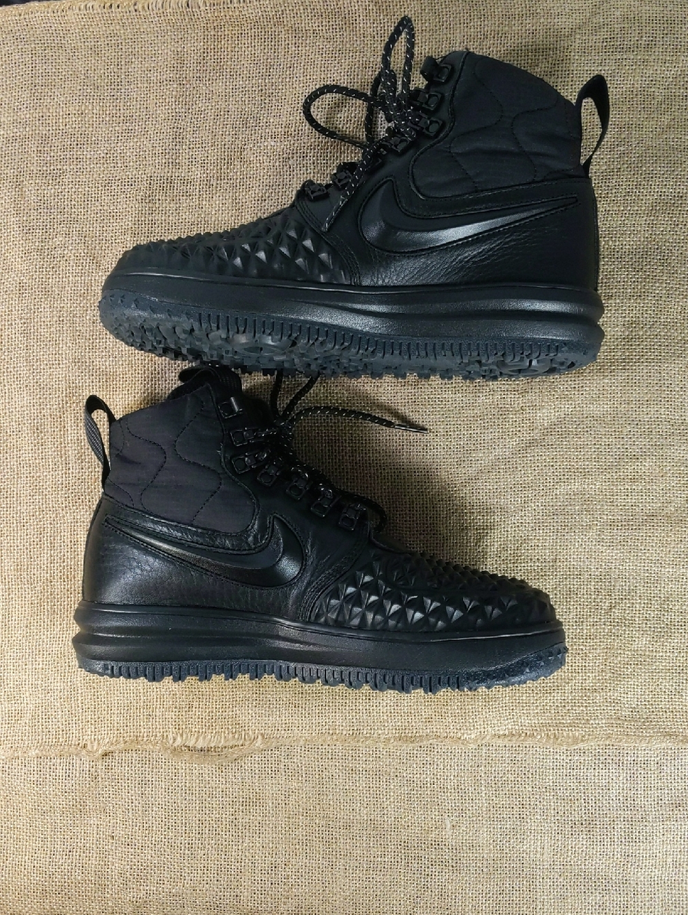 Nike Lunar Force 1 Duckboots Women's Sz 7.5, Black, Excellent Condition, No Box - Picture 6 of 8